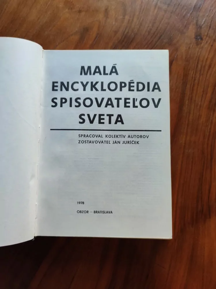 Malá encyklopédia spisovateľov světa