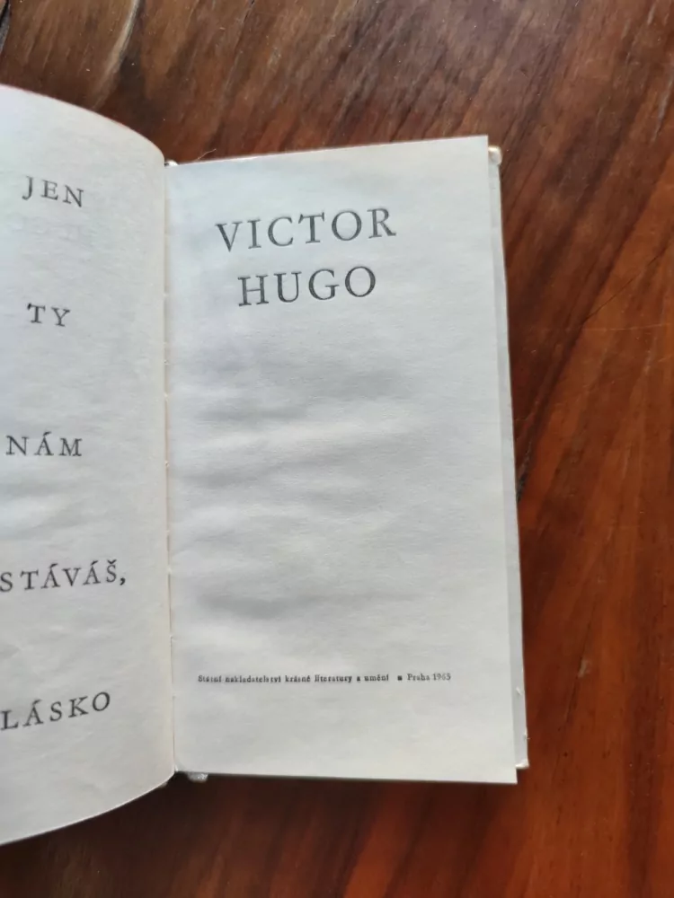 VICTOR HUGO - Jen ty nám zůstáváš, ó lásko
