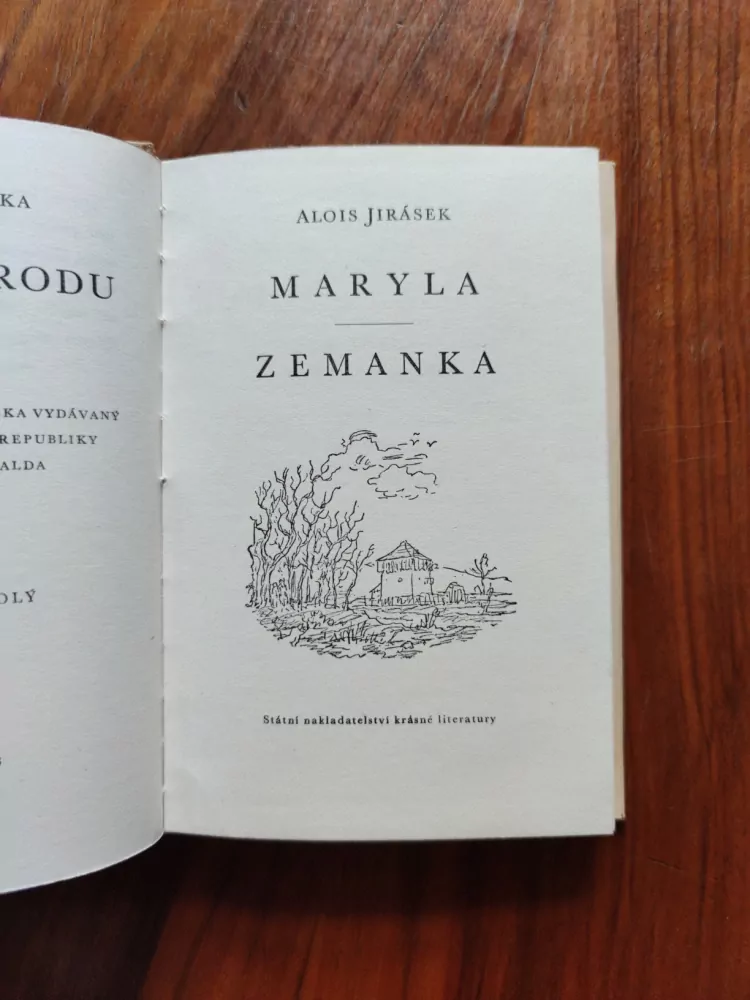 ALOIS JIRÁSEK - Maryla, Zemanka