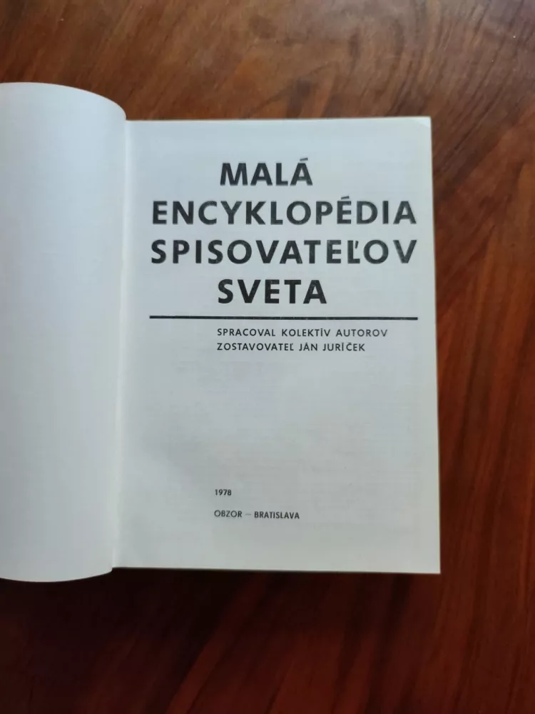 MALÁ ENCYKLOPÉDIA SPISOVATEĹOV SVETA