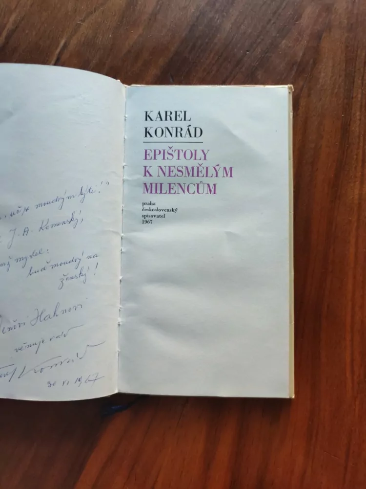 KAREL KONRÁD - Epištoly k nesmělým milencům