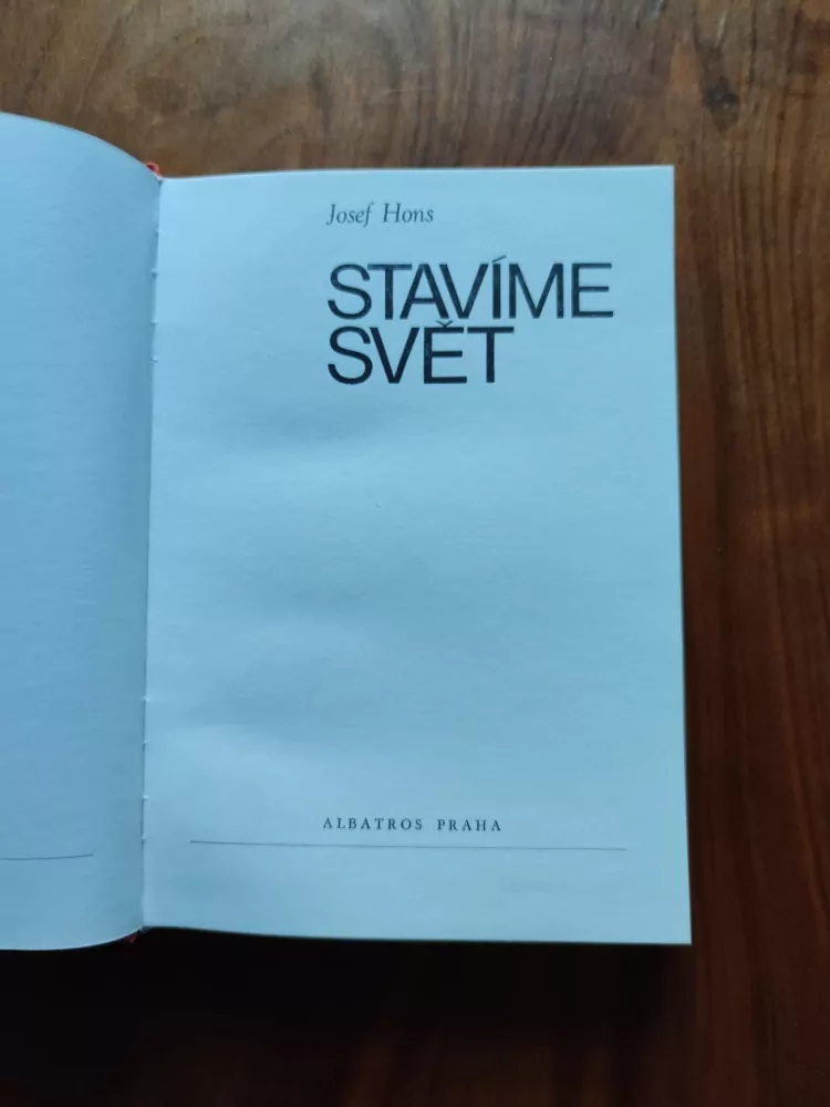 JOSEF HONS - Stavíme svět