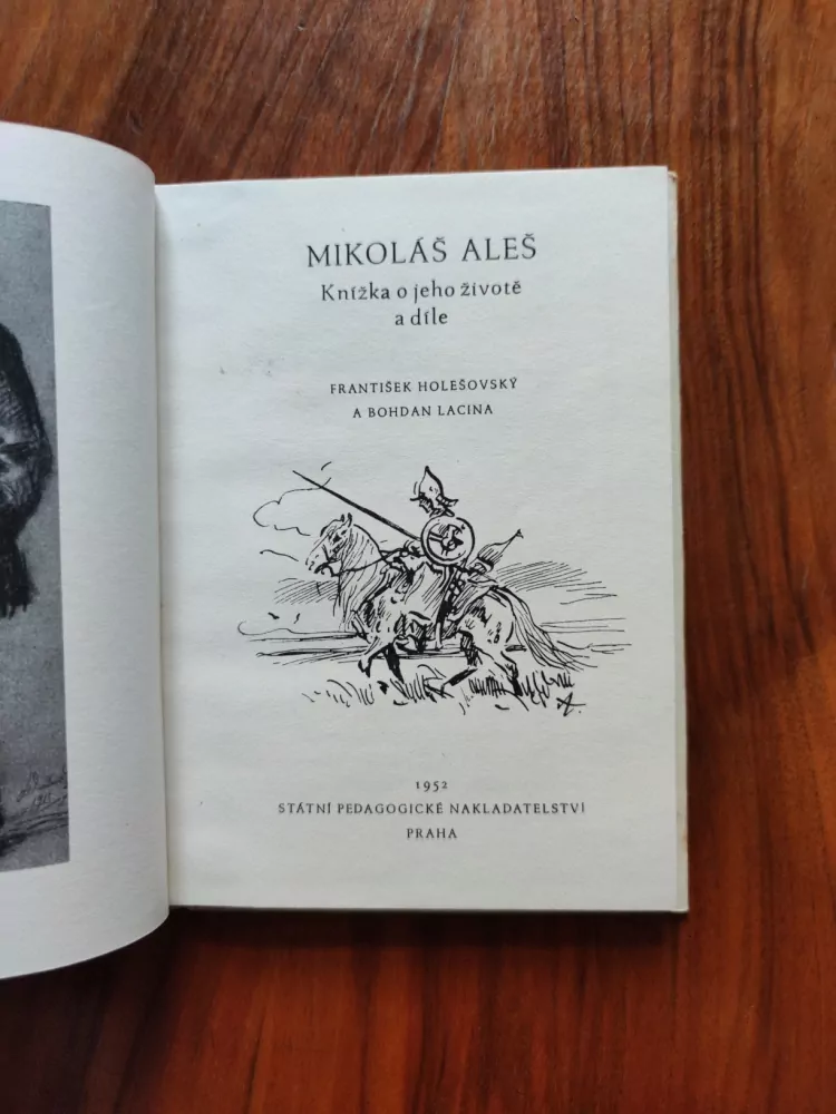 FRANTIŠEK HOLEŠOVSKÝ, BOHDAN LACINA- Mikoláš Aleš - knížka o jeho životě a díle
