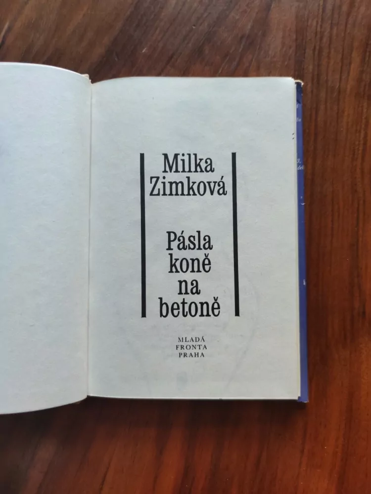 MILKA ZIMKOVÁ - Pásla koně na betoně