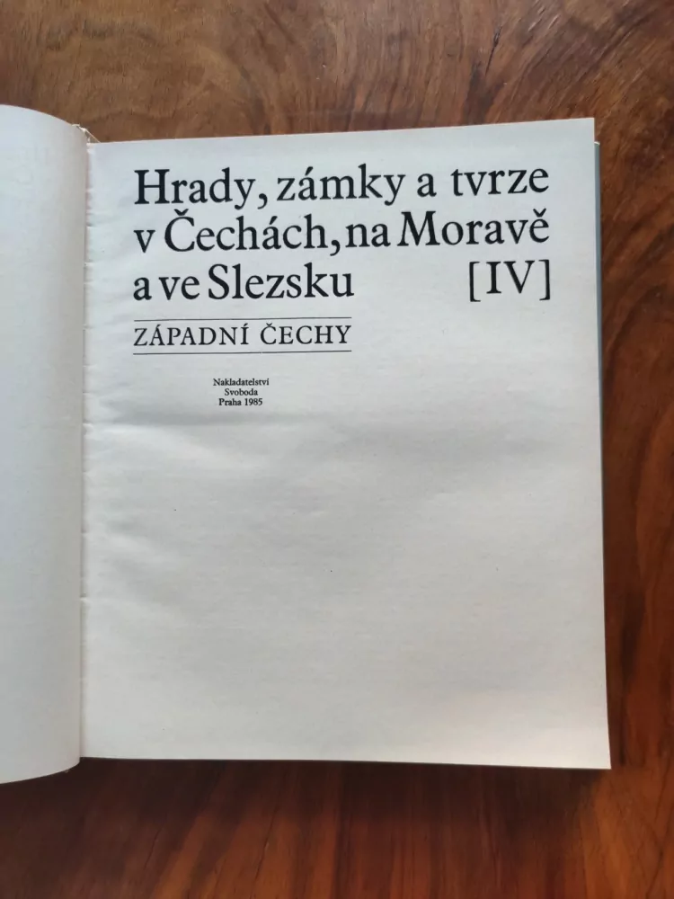Hrady, zámky a tvrze v Čechách,na Moravě a ve Slezsku - Západní Čechy