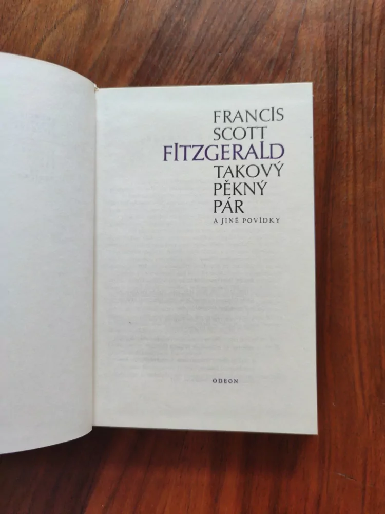 FRANCIS SCOTT FITZGERALD - Takový pěkný pár