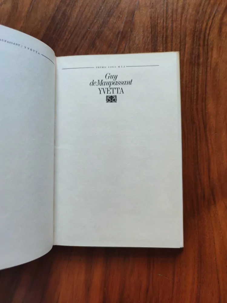 GUY DE MAUPASSANT - Yvetta