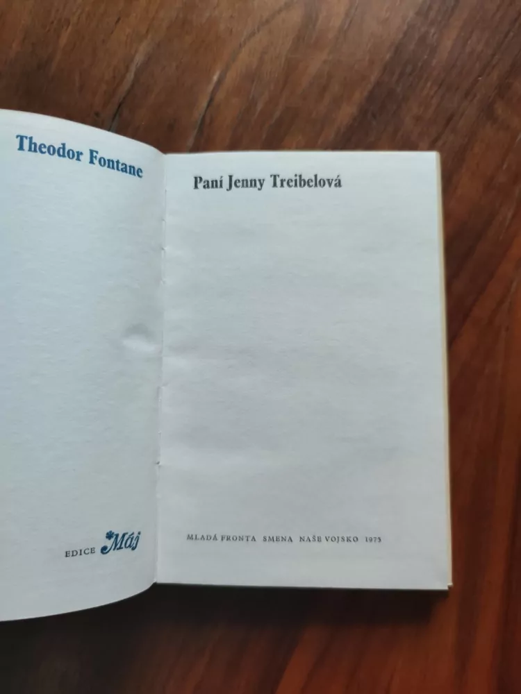 THEODOR FONTANE - Paní Jenny Treibelová