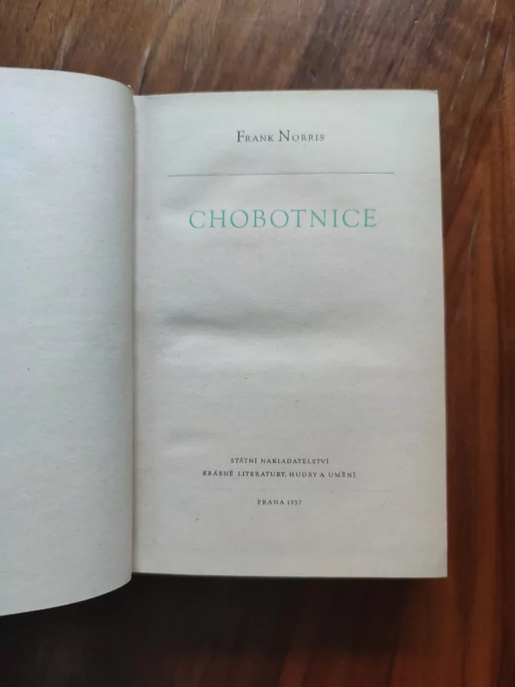 FRANK NORRIS - Chobotnice