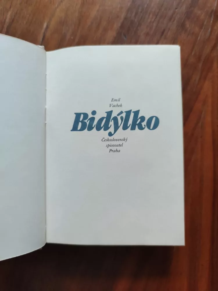 EMIL VACHEK - Bidýlko