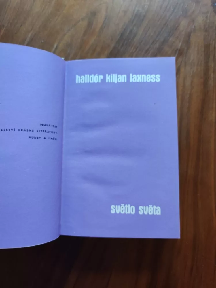 HALLDÓR KILJAN LAXNESS - Světlo světa