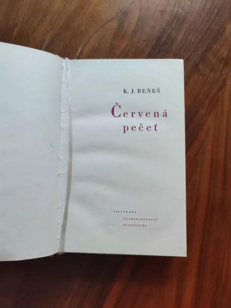 KAREL JOSEF BENEŠ - Červená pečeť