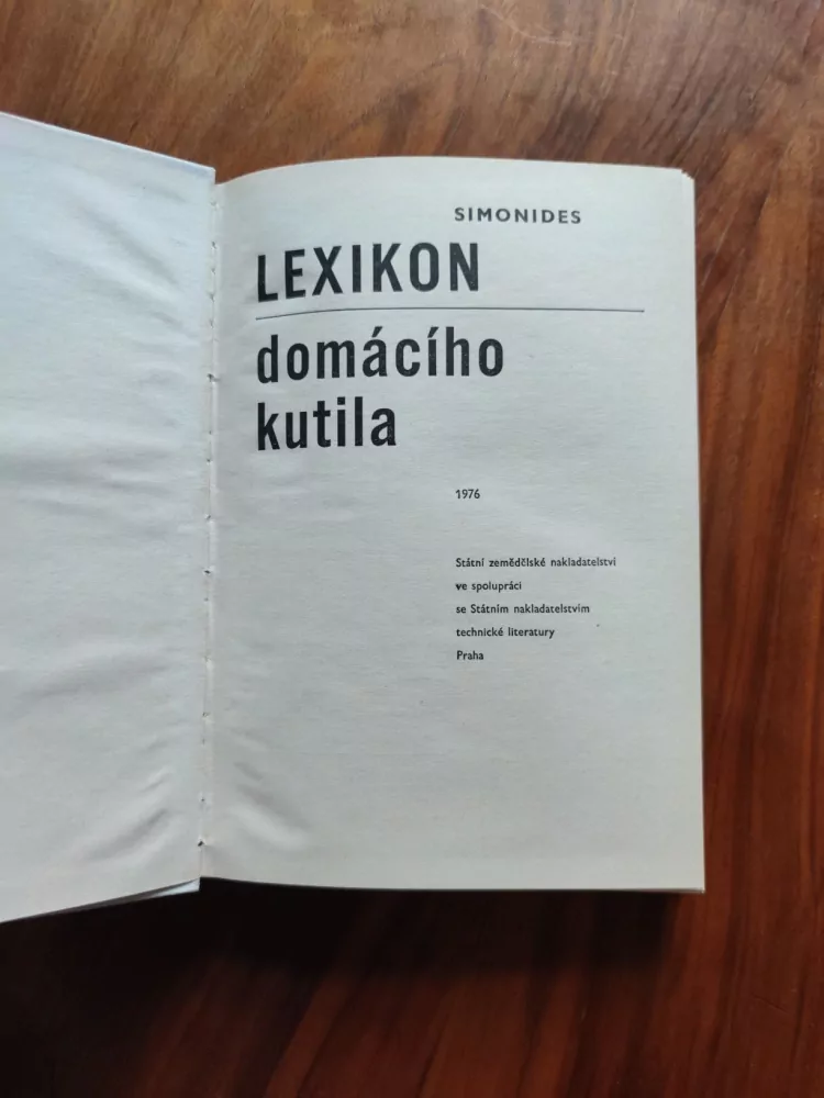 JAN SIMONIDES - Lexikon domácího kutila