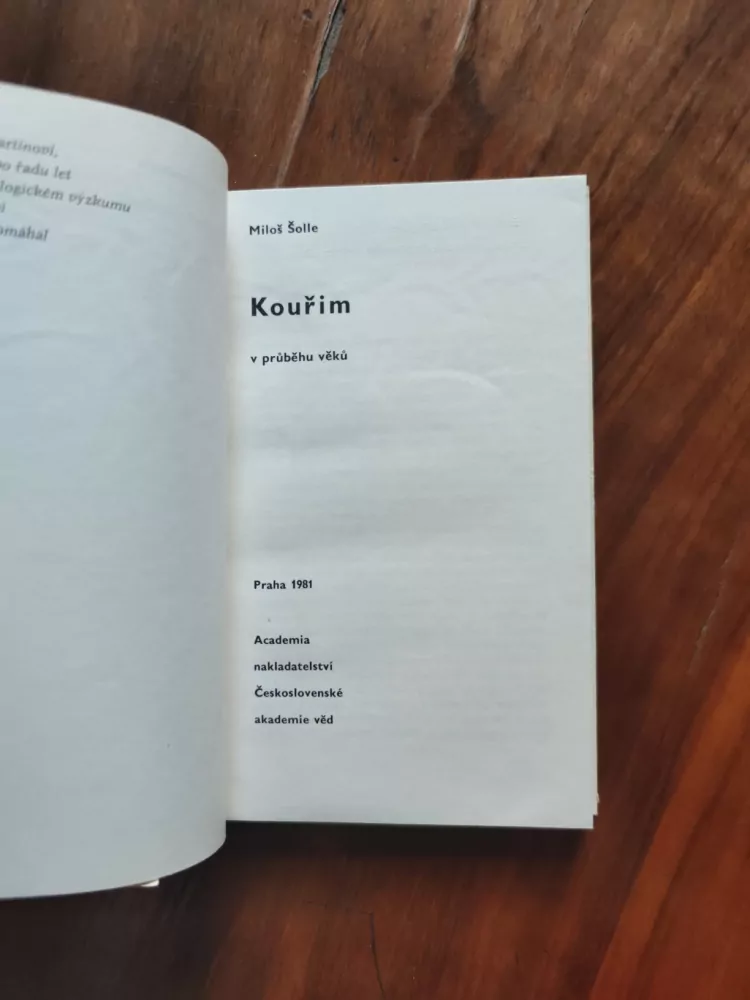 MILOŠ ŠOLLE - Kouřim v průběhu věků