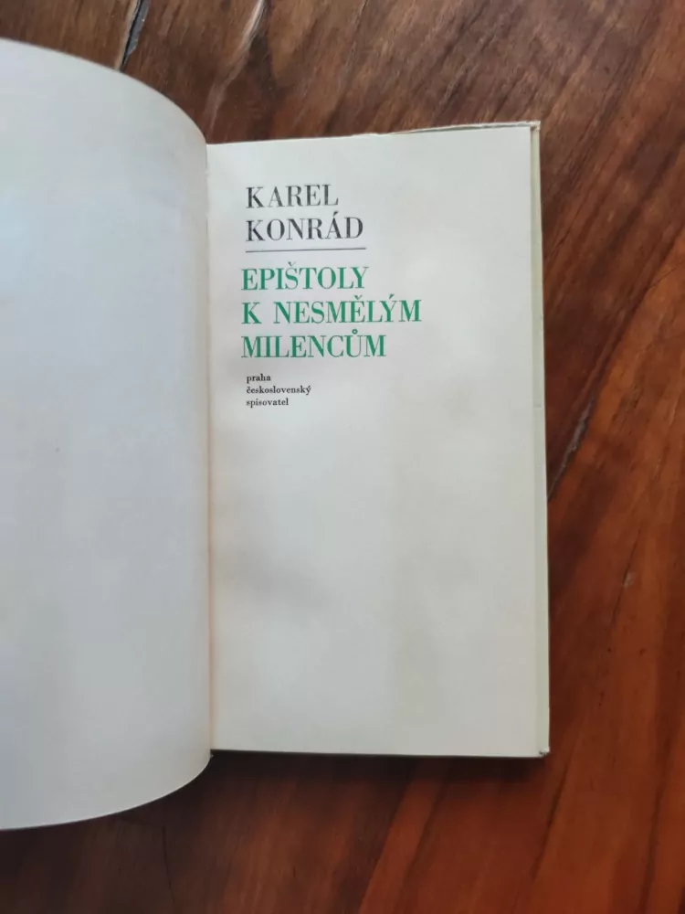 KAREL KONRÁD - Epištoly k nesmělým milencům