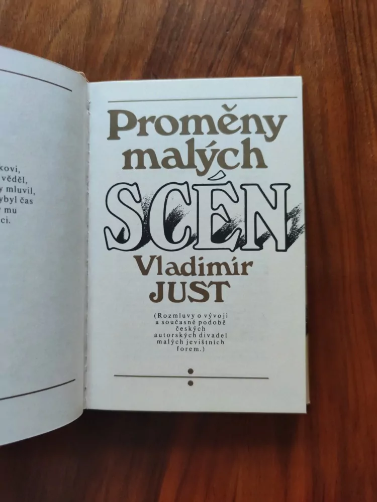 VLADIMÍR JUST - Proměny malých scén