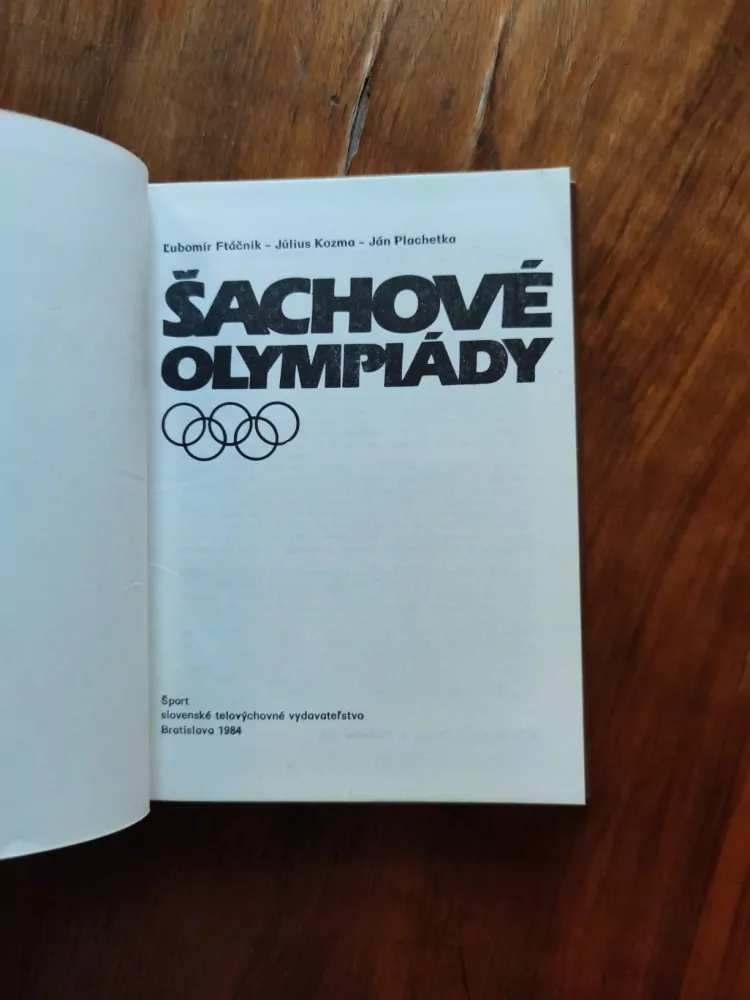 ĽUBOMÍR FTÁČNIK, JÚLIUS KOZMA, JÁN PLACHETKA - Šachové olympiády