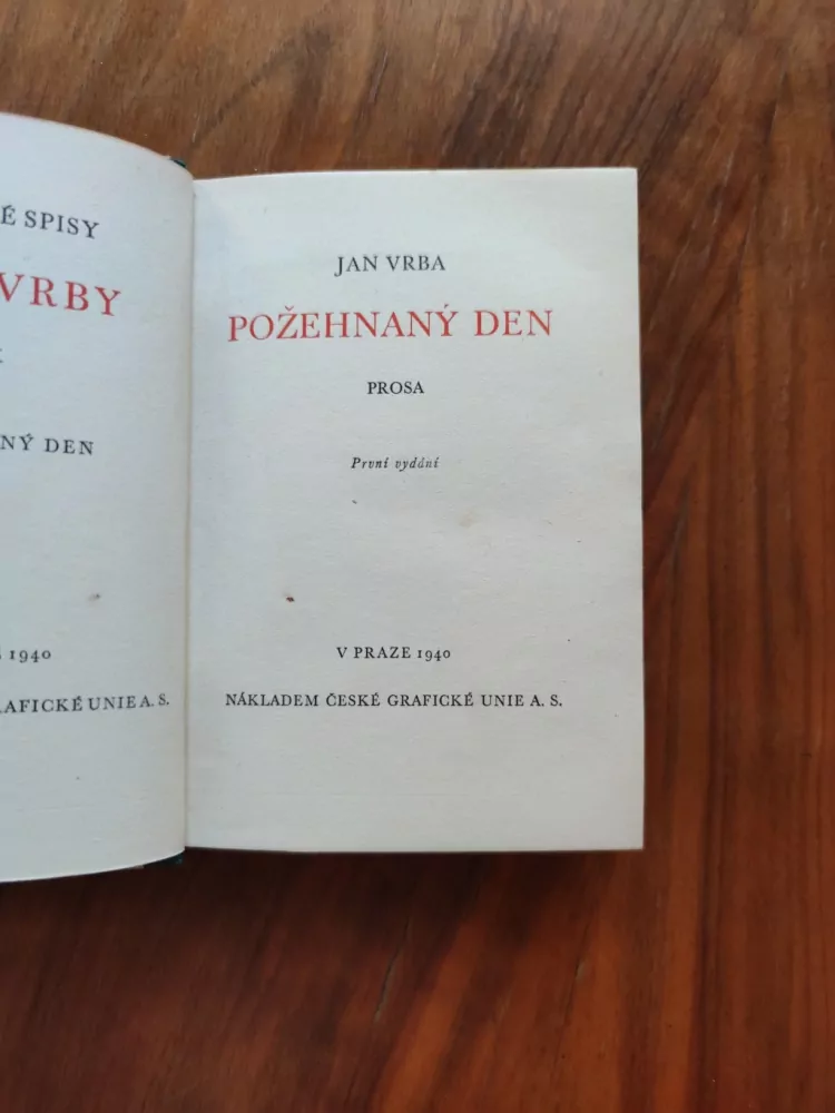 JAN VRBA - Požehnaný den