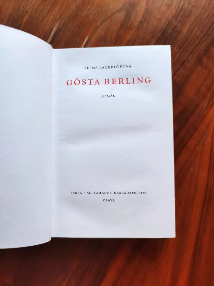 SELMA LAGERLÖF - Gösta Berling