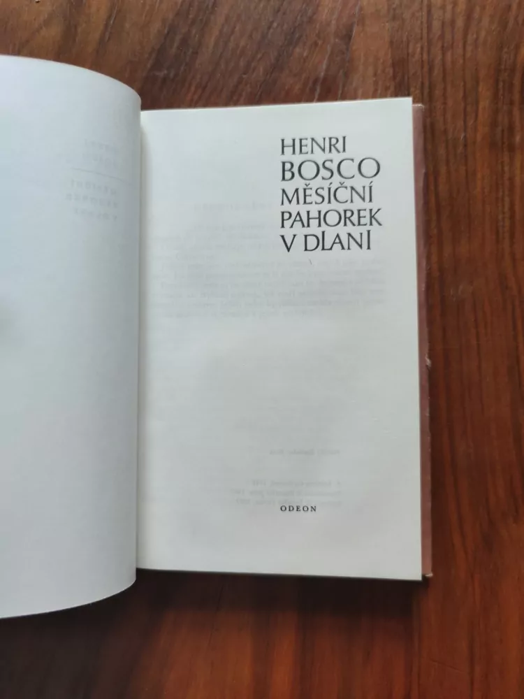 HENRI BOSCO - Měsíční pahorek v dlani