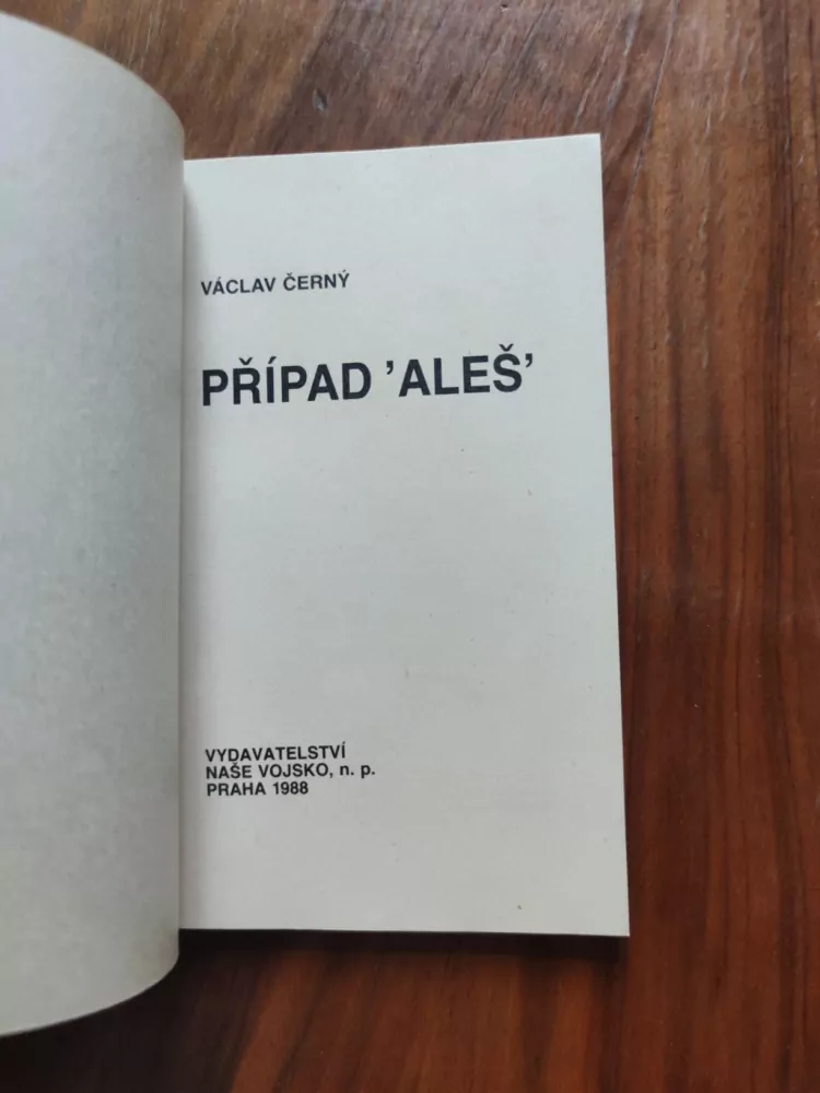 VÁCLAV ČERNÝ - Případ Aleš