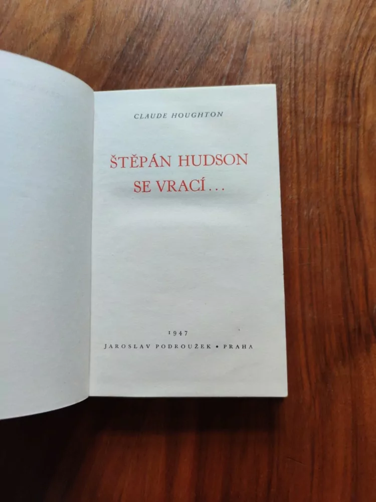 CLAUDE HOUGHTON - Štěpán Hudson se vrací