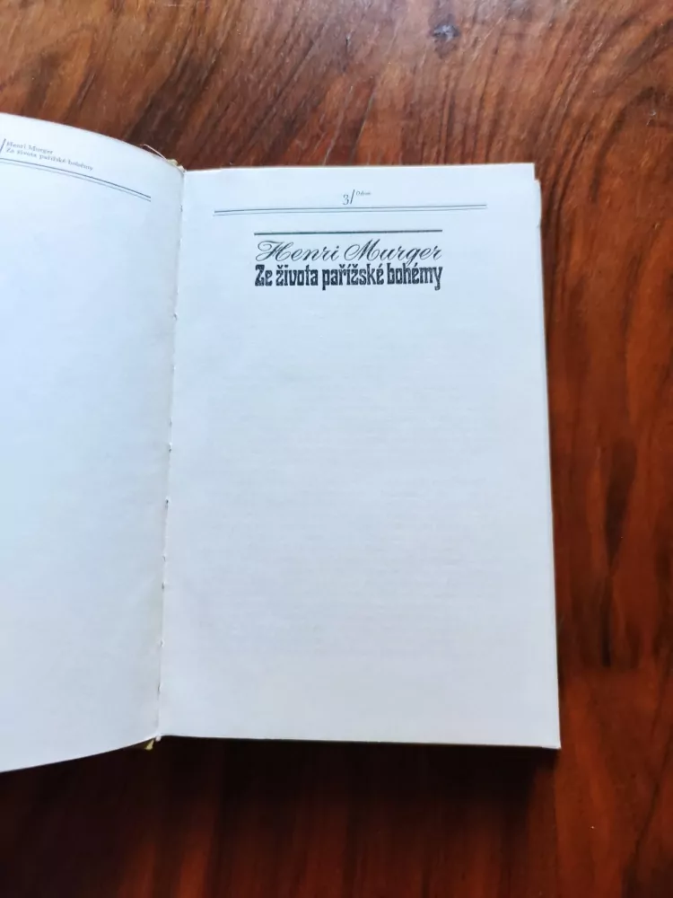HENRI MURGER - Ze života pařížské bohémy