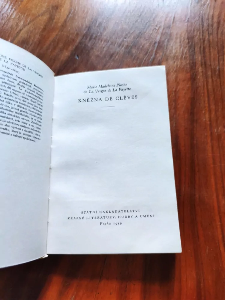 MARIE-MADELEINE PIOCHE DE LA VERGNE DE LA FAYETTE - Kněžna de Clèves
