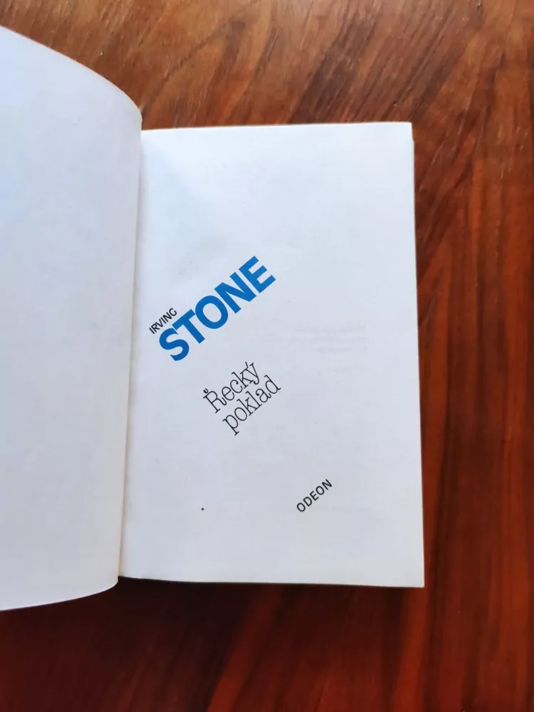 IRVING STONE - Řecký poklad
