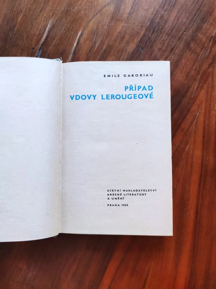 ÉMILE GABORIAU - Případ vdovy Lerougeové