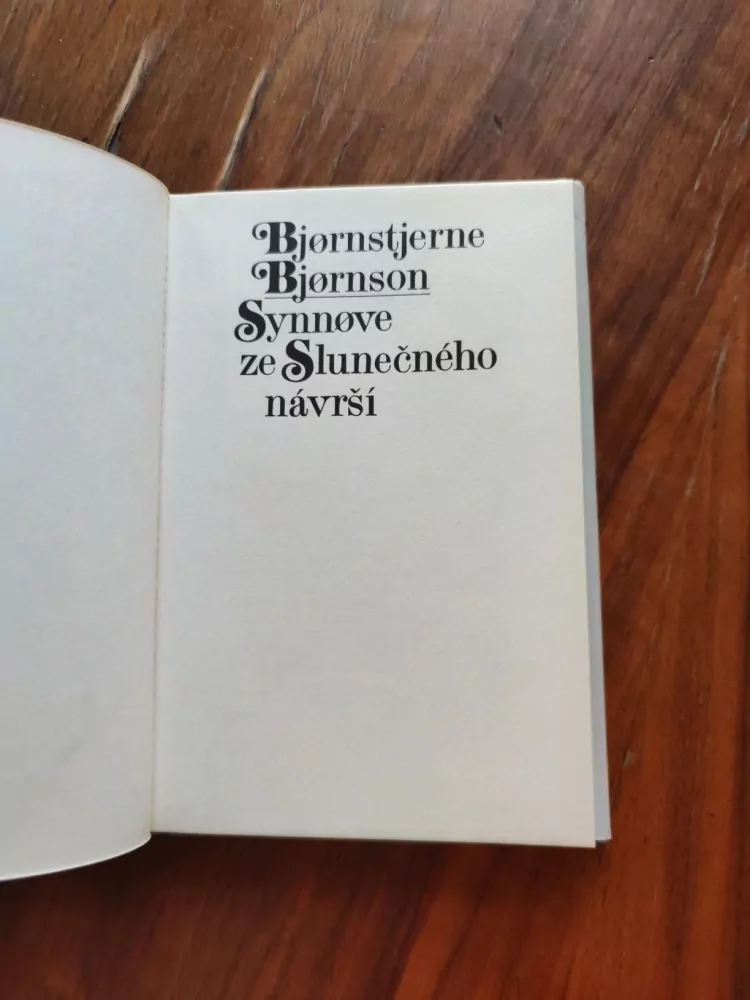 BJORNSTJERNE BJORNSON - Synnove ze Slunečného návrší
