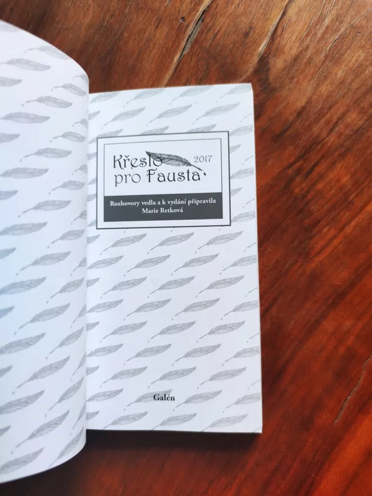 MARIE RETKOVÁ - Křeslo pro Fausta 2017