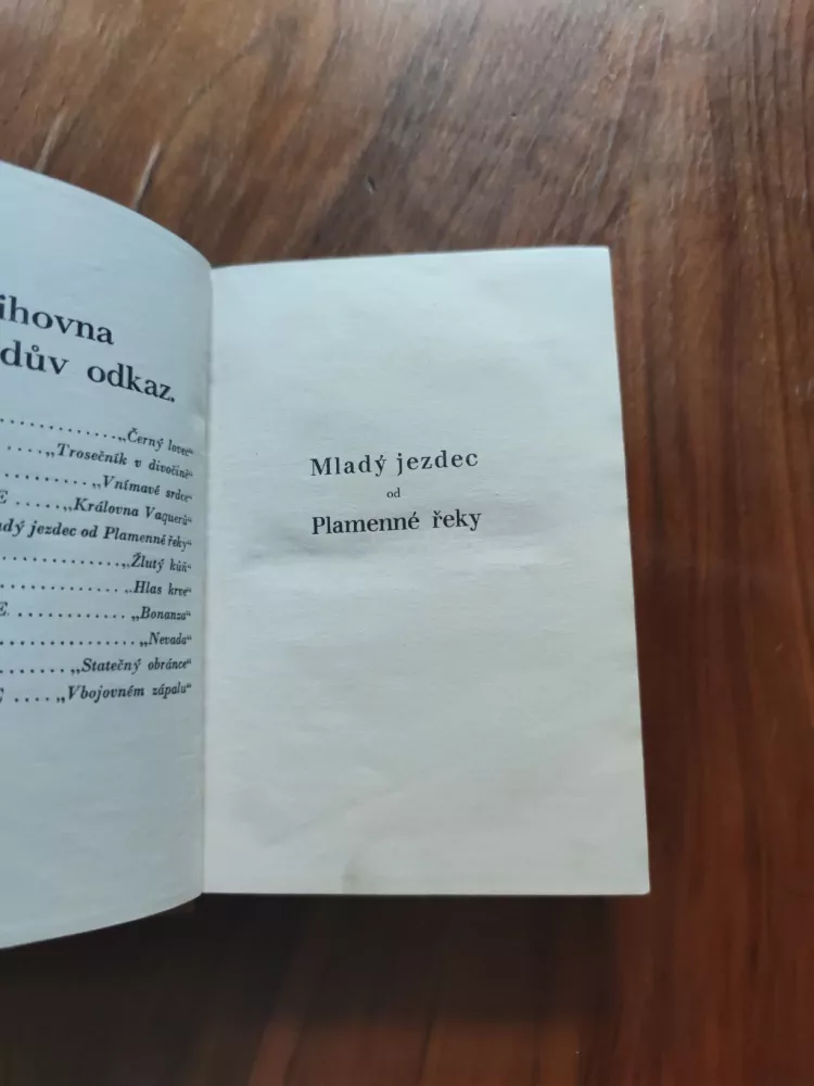 HENRY HERBERT KNIBBS - Mladý jezdec od Plamenné řeky