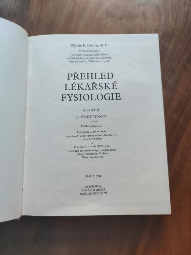 WILLIAM F. GANONG - Přehled lékařské fysiologie