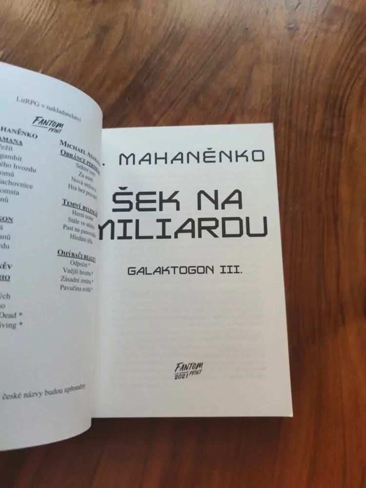 VASILIJ MAHANĚNKO - Galaktogon 3. - Šek na miliardu