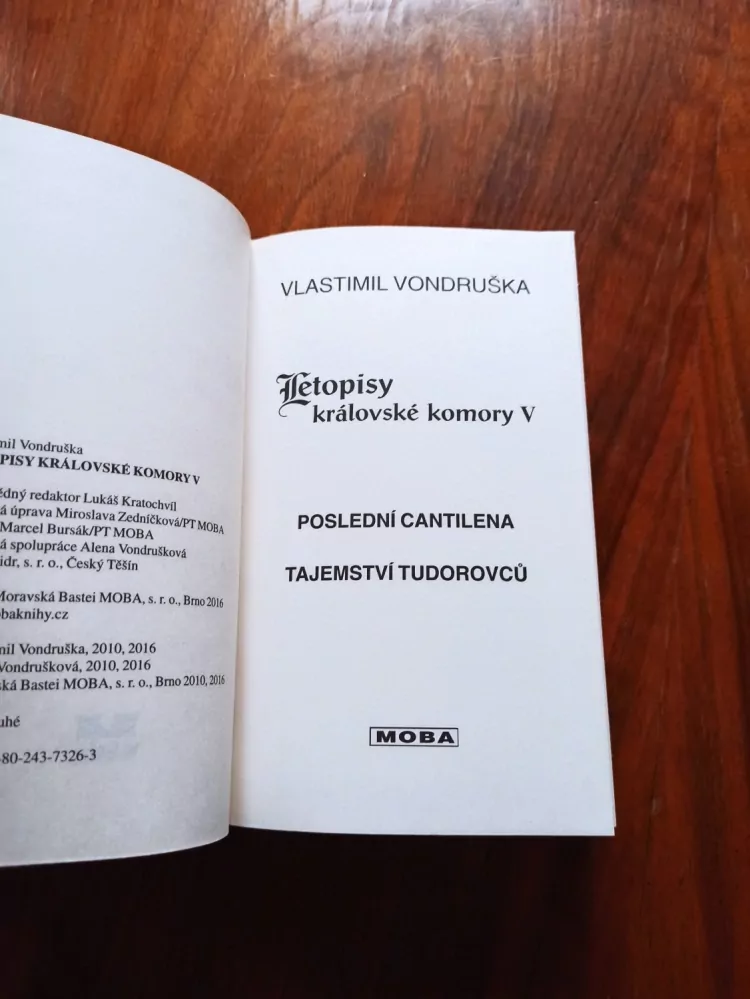 VLASTIMIL VONDRUŠKA - Letopisy královské komory 5. - Poslední cantilena, Tajemství Tudorovců