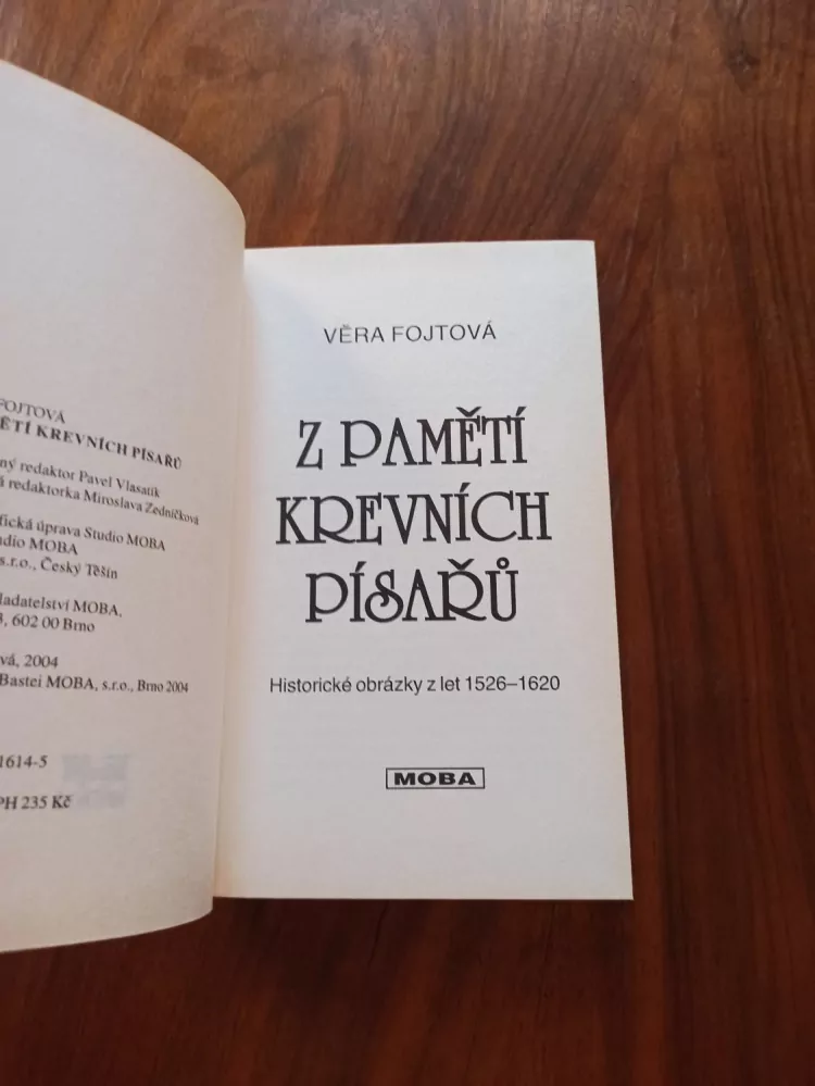 VĚRA FOJTOVÁ - Z pamětí krevních písařů