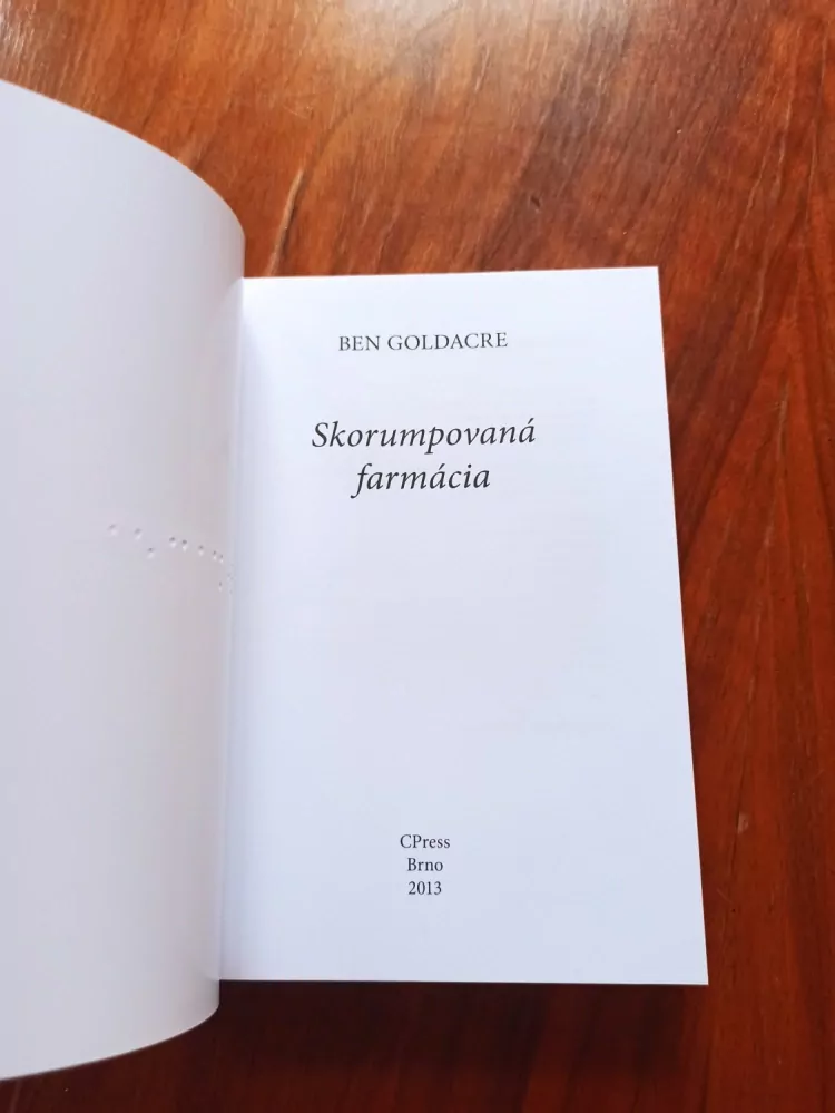 BEN GOLDACRE - Skorumpovaná farmácia