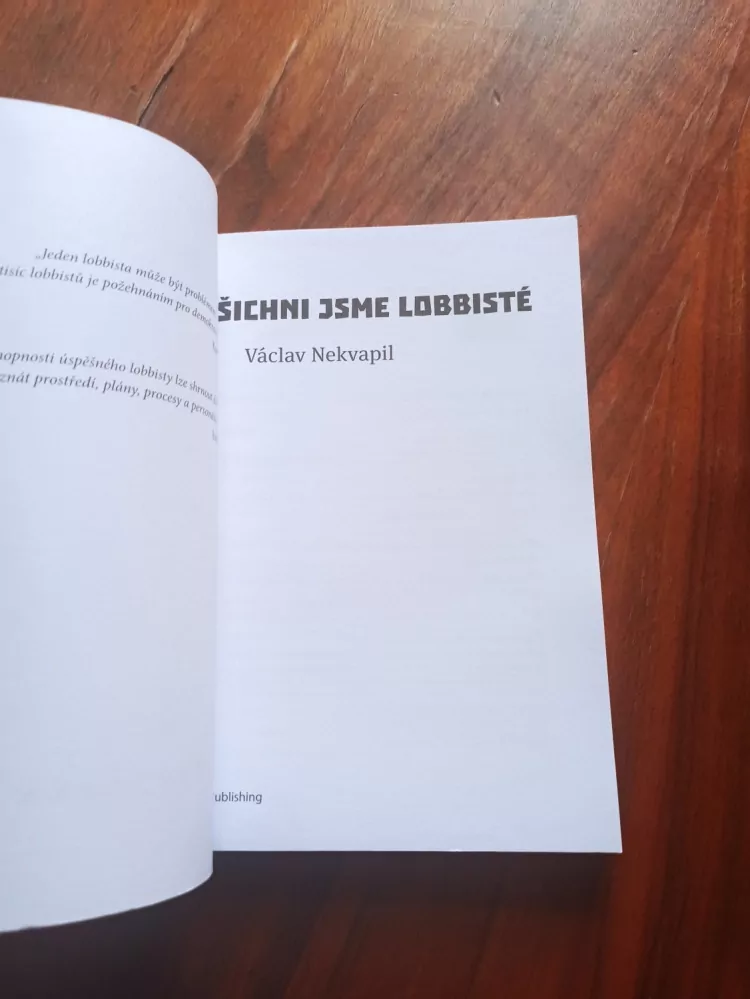 VÁCLAV NEKVAPIL - Všichni jsme lobbisté