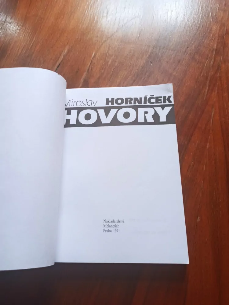 MIROSLAV HORNÍČEK - Hovory