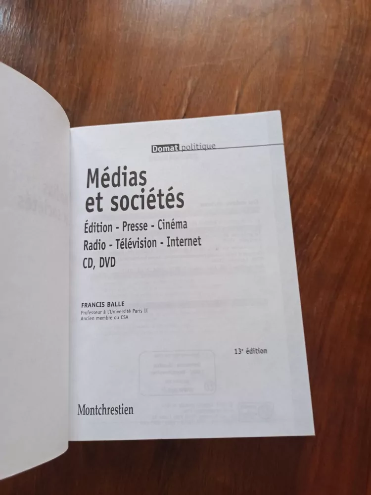 FRANCIS BALLE - Médias a sociétés