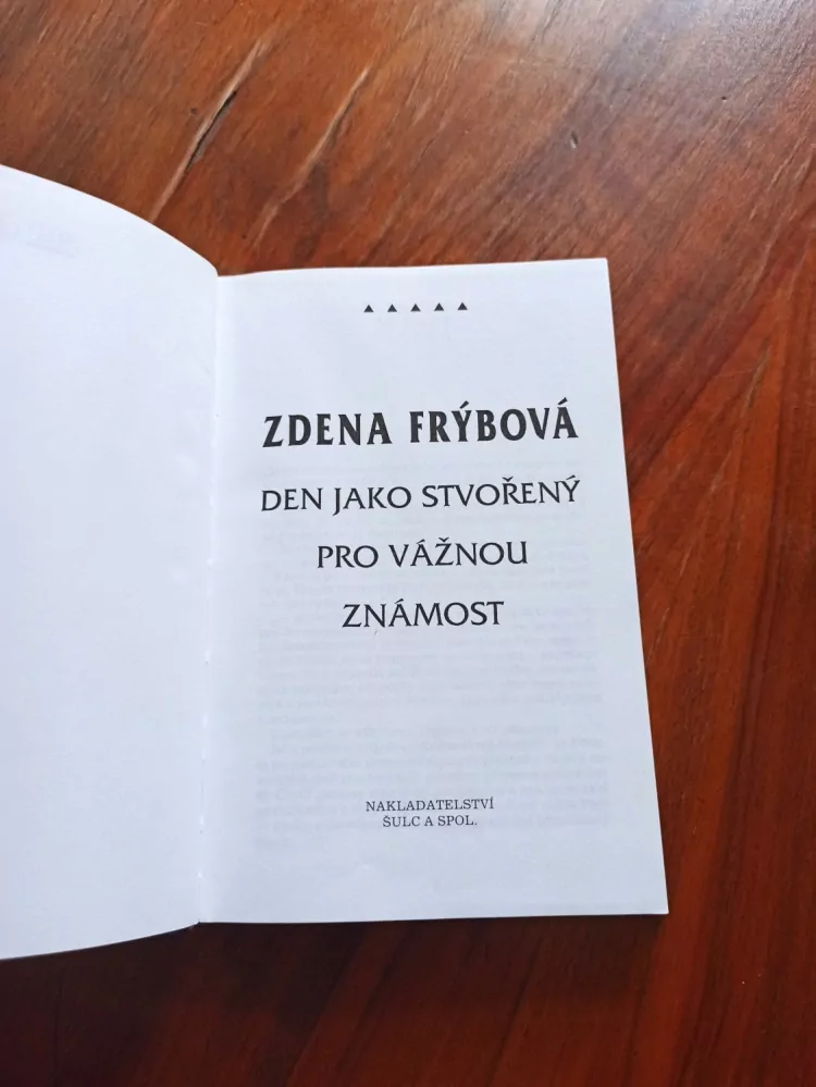 ZDENA FRÝBOVÁ - Den jako stvořený pro vážnou známost