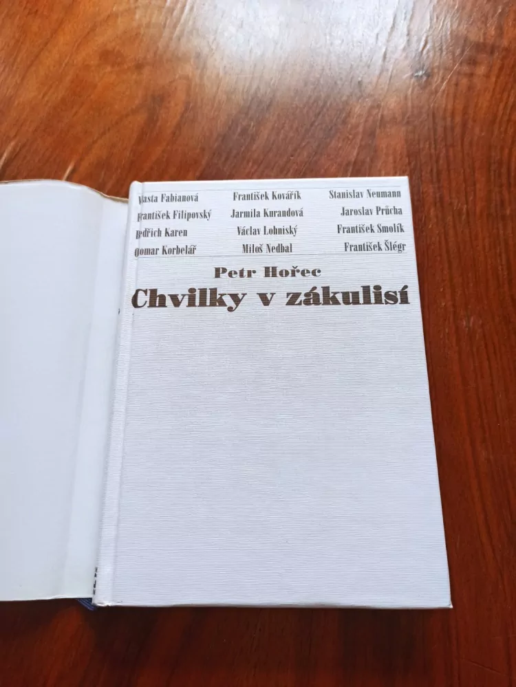PETR HOŘEC - Chvilky v zákulisí