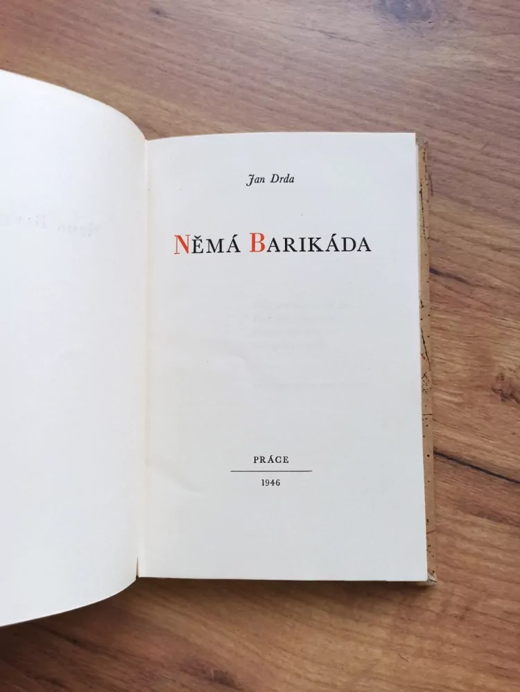 JAN DRDA - Němá barikáda