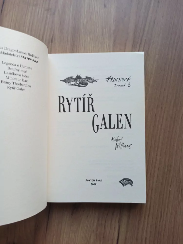 MICHAEL WILLIAMS - Hrdinové 6. - Rytíř Galen