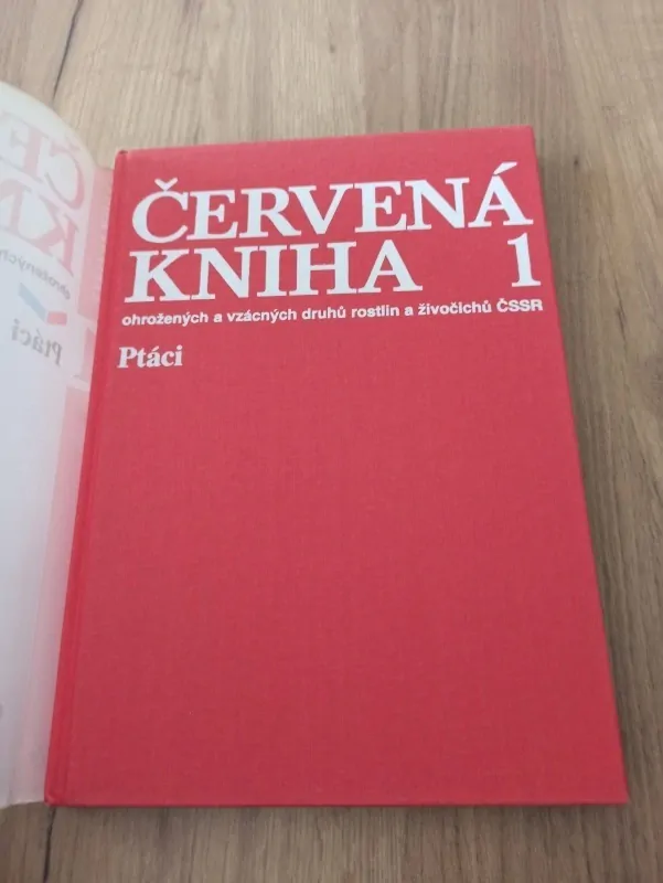 Červená kniha ohrožených a vzácných druhů rostlin a živočichů ČSSR - 1.díl
