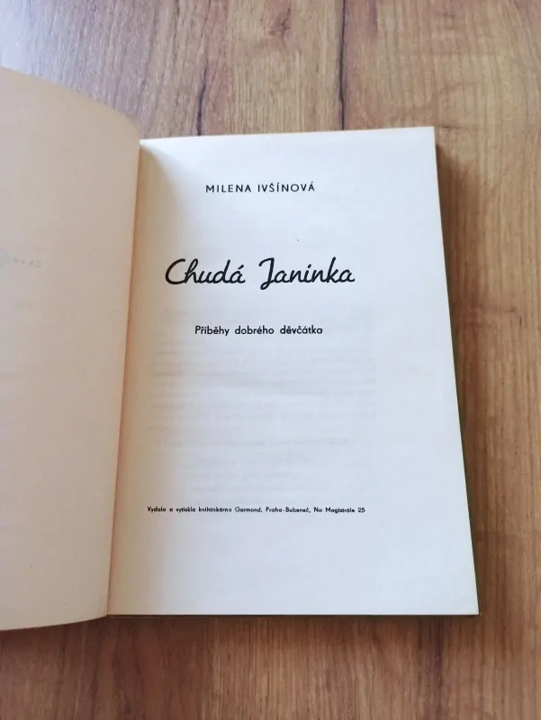 MILENA IVŠÍNOVÁ - Chudá Janinka