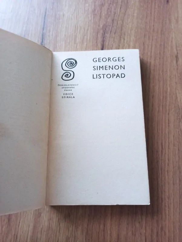 GEORGES SIMENON - Listopad