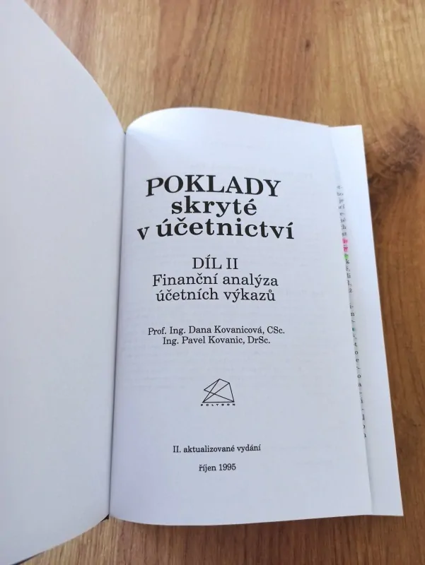 DANA KOVANICOVÁ a PAVEL KOVANIC - Poklady skryté v účetnictví - díl II.