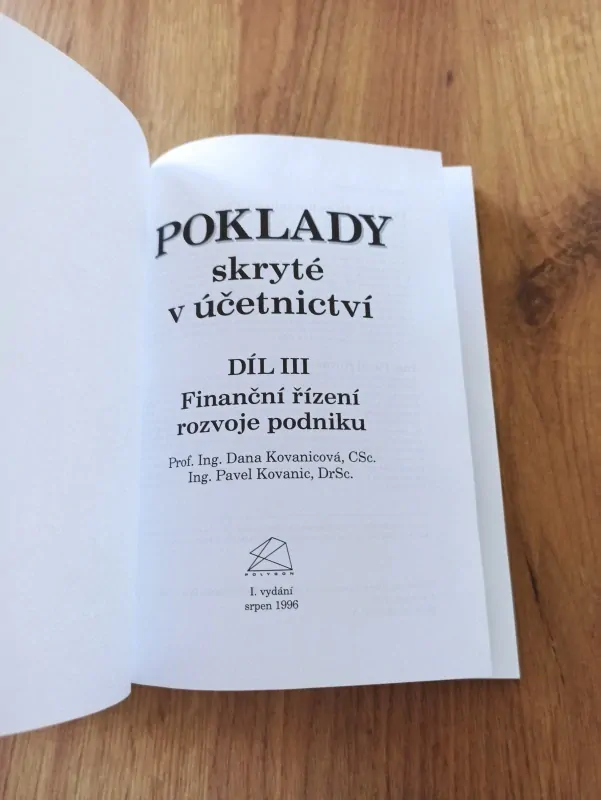 DANA KOVANICOVÁ, PAVEL KOVANIC - Poklady skryté v účetnictví - díl III.